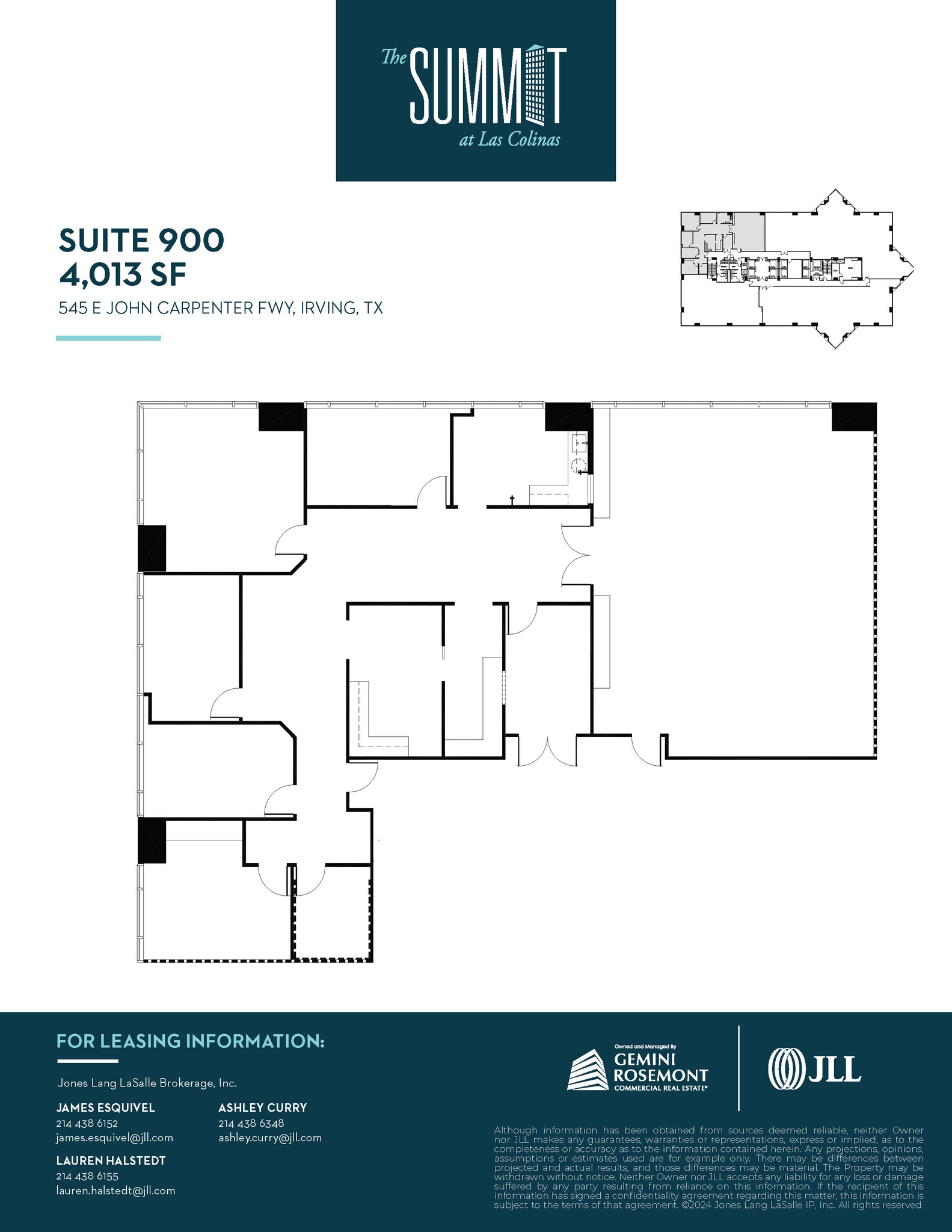 545 E John Carpenter Fwy, Irving, TX à louer Plan d’étage- Image 1 de 1