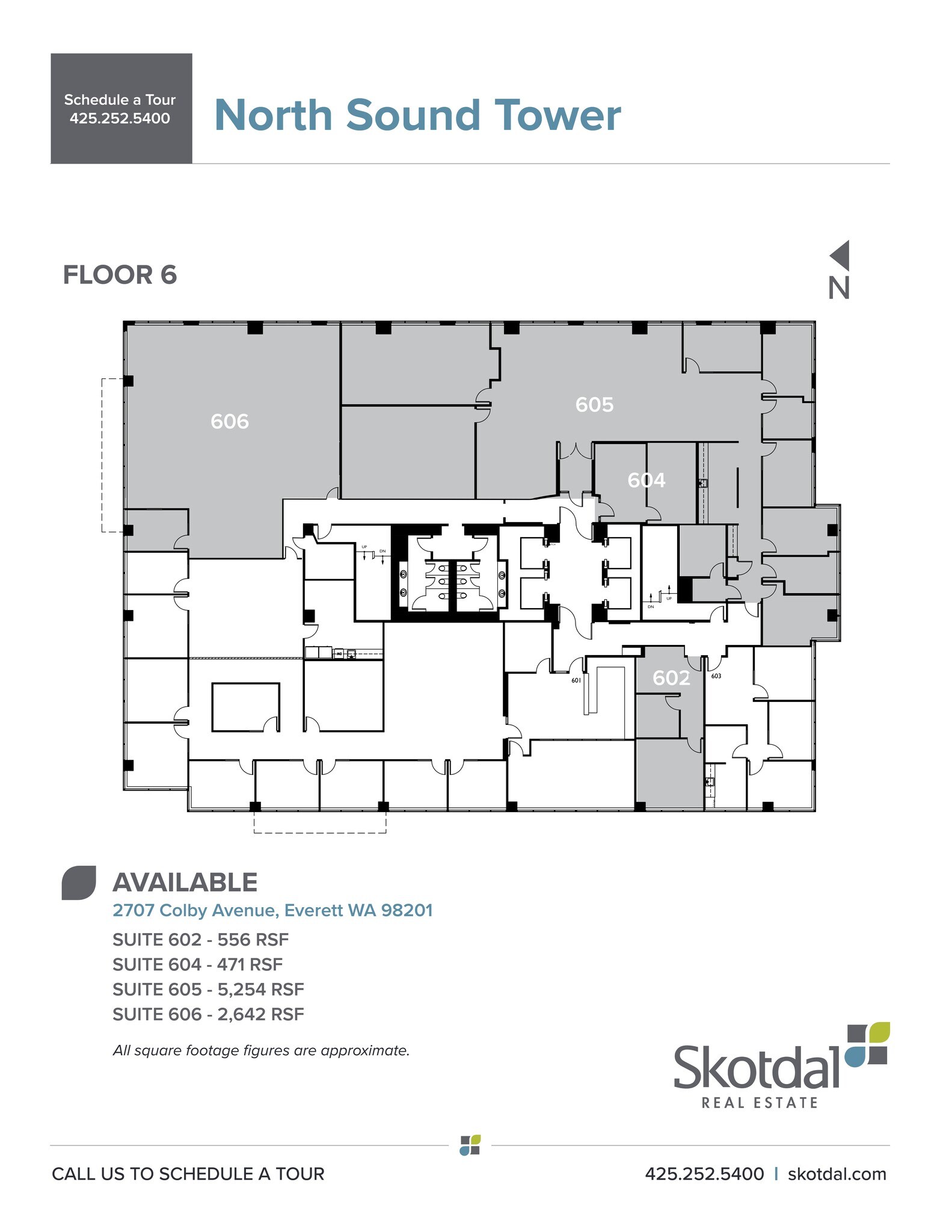 2707 Colby Ave, Everett, WA à louer Plan de site- Image 1 de 2