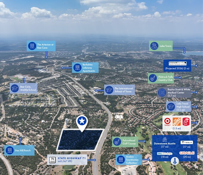 W State Highway 71, Bee Cave, TX à vendre - Aérien - Image 3 de 3