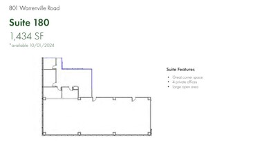 801 Warrenville Rd, Lisle, IL for lease Floor Plan- Image 1 of 1