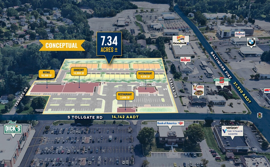 304-310 S Tollgate Rd, Bel Air, MD for lease - Building Photo - Image 1 of 4