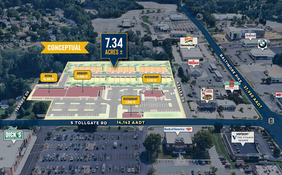 304-310 S Tollgate Rd, Bel Air, MD à louer - Photo du bâtiment - Image 1 de 4