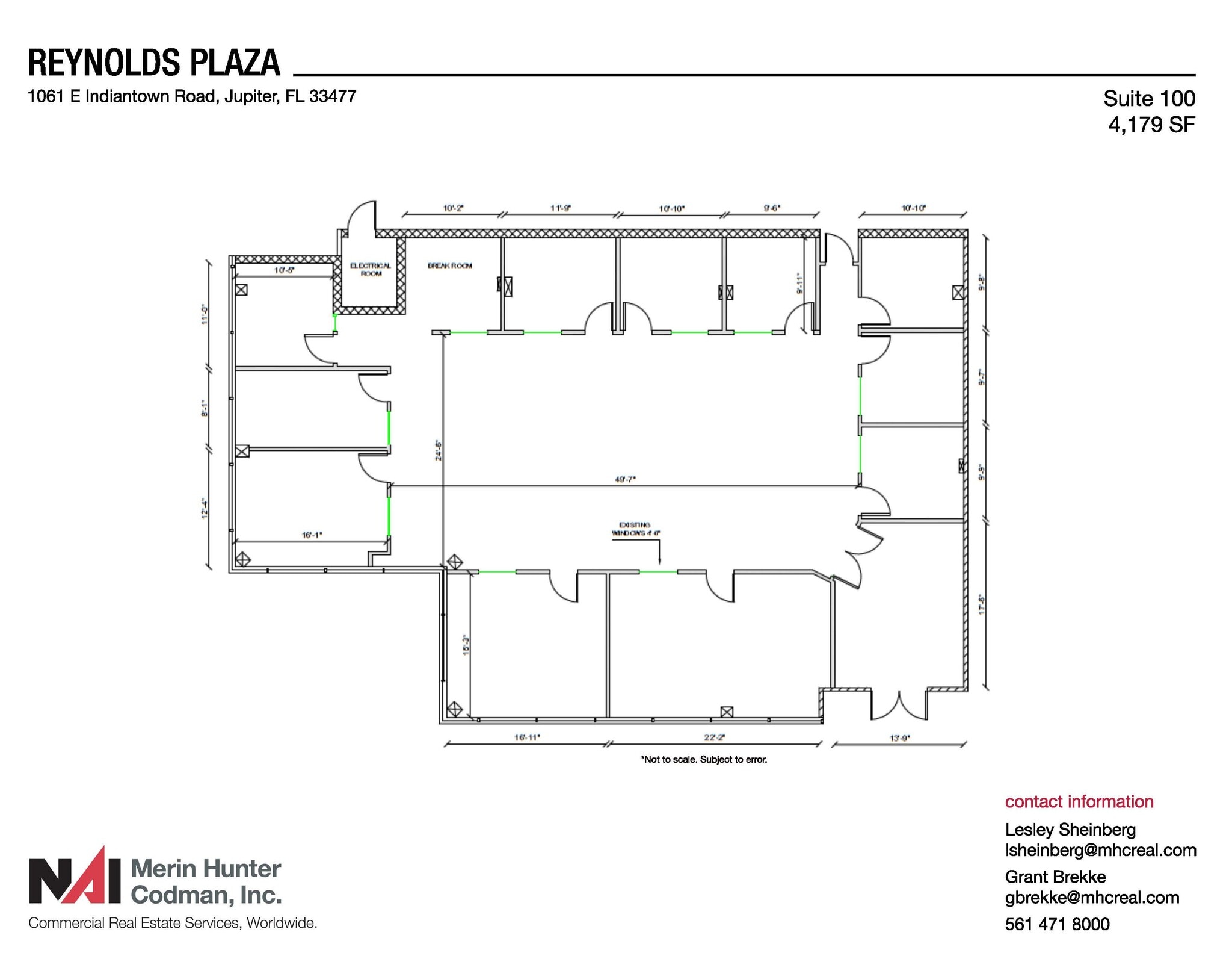 1061 E Indiantown Rd, Jupiter, FL for lease Floor Plan- Image 1 of 2