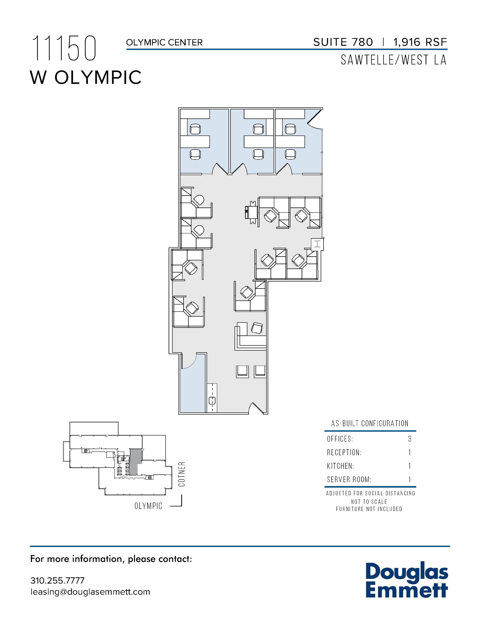 11150 W Olympic Blvd, Los Angeles, CA à louer Plan d  tage- Image 1 de 1