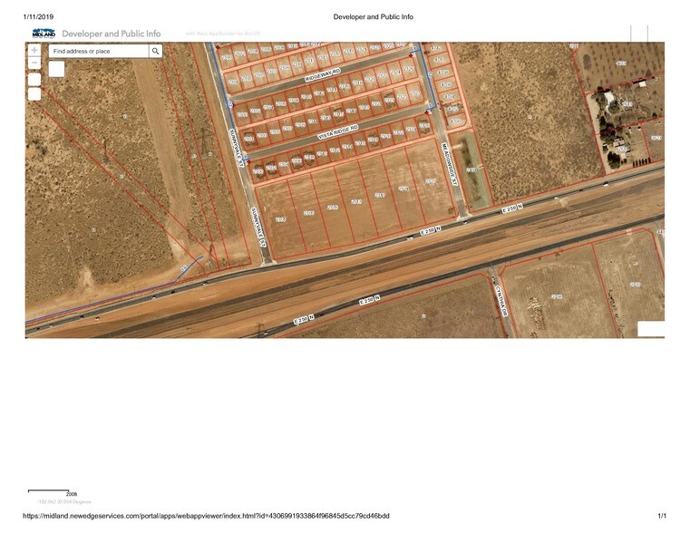 2305-2325 E Loop 250 N, Midland, TX à vendre - Plan cadastral - Image 2 de 2