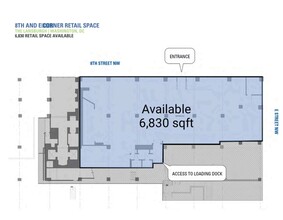 425 8th St NW, Washington, DC à louer Plan d  tage- Image 1 de 1