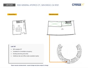 3550 General Atomics Ct, San Diego, CA à louer Plan d’étage- Image 1 de 1