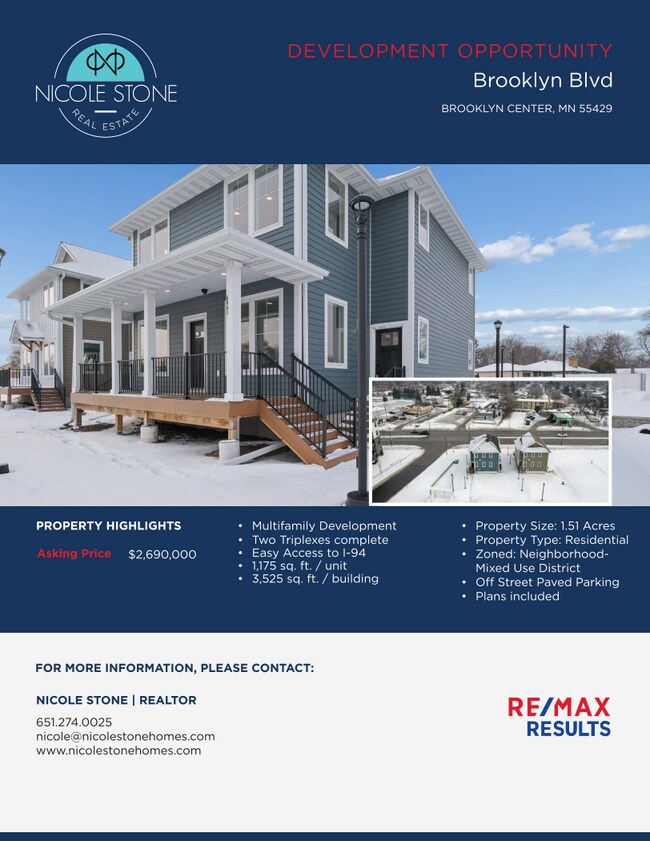 Plus de détails pour Development Opportunity 7 lots (5 land) – à vendre, Brooklyn Center, MN