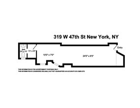 319 W 47th St, New York, NY for lease Floor Plan- Image 1 of 1