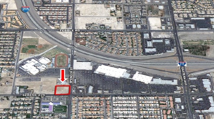 1740 E Serene Ave, Las Vegas, NV for lease - Aerial - Image 2 of 13