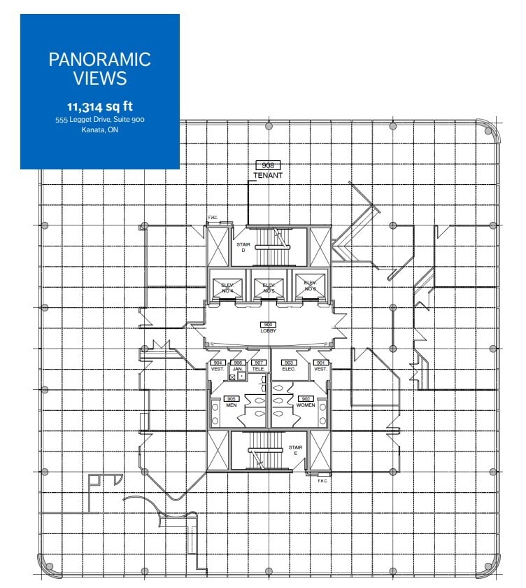 555 Legget Dr, Ottawa, ON à louer Plan d’étage- Image 1 de 1