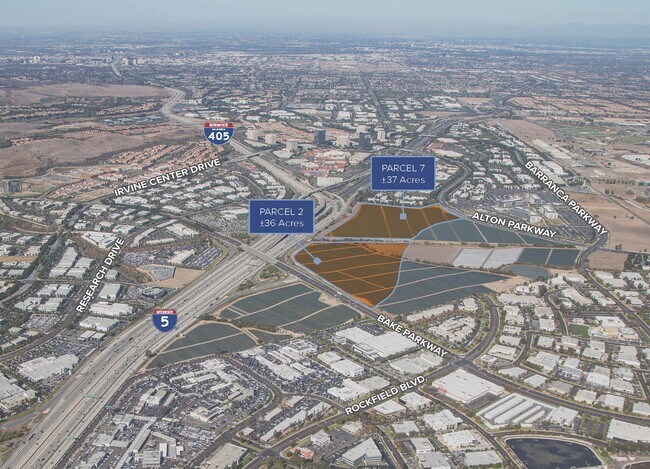 Plus de détails pour 405/5 Freeway & Bake Parkway, Irvine, CA - Terrain à vendre