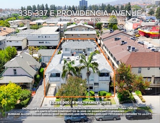 Plus de détails pour 335-337 E Providencia Ave, Burbank, CA - Multi-résidentiel à vendre