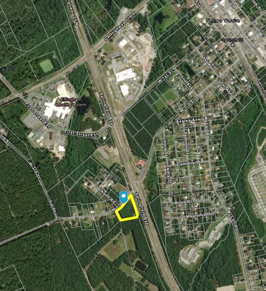 581 3rd St, Springfield, GA for lease - Aerial - Image 2 of 2