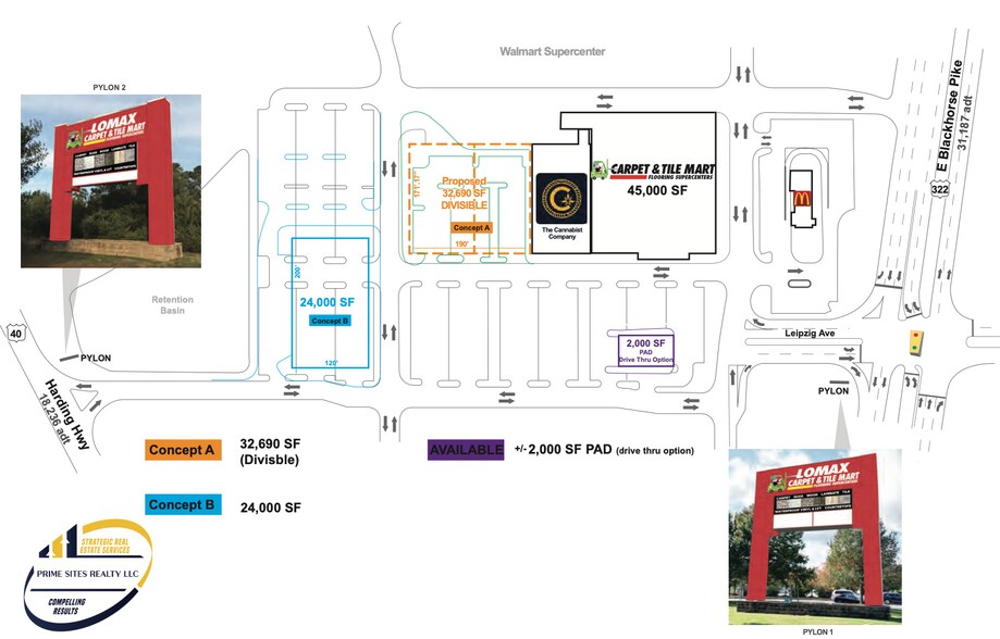 4476 Black Horse Pike, Mays Landing, NJ à louer - Photo du bâtiment - Image 2 de 3