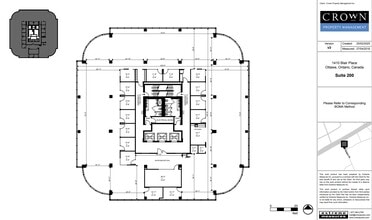 1400 Blair Towers Pl, Ottawa, ON à louer Plan d’étage- Image 1 de 1