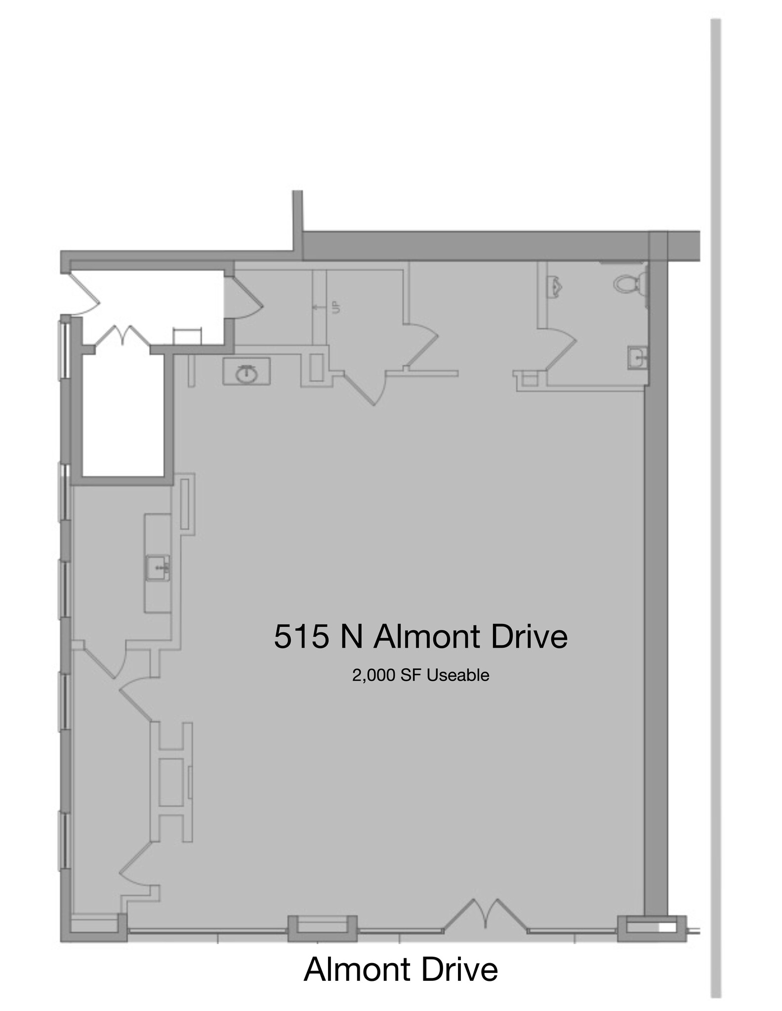 515-519 N Almont Dr, West Hollywood, CA à louer Plan de site- Image 1 de 4