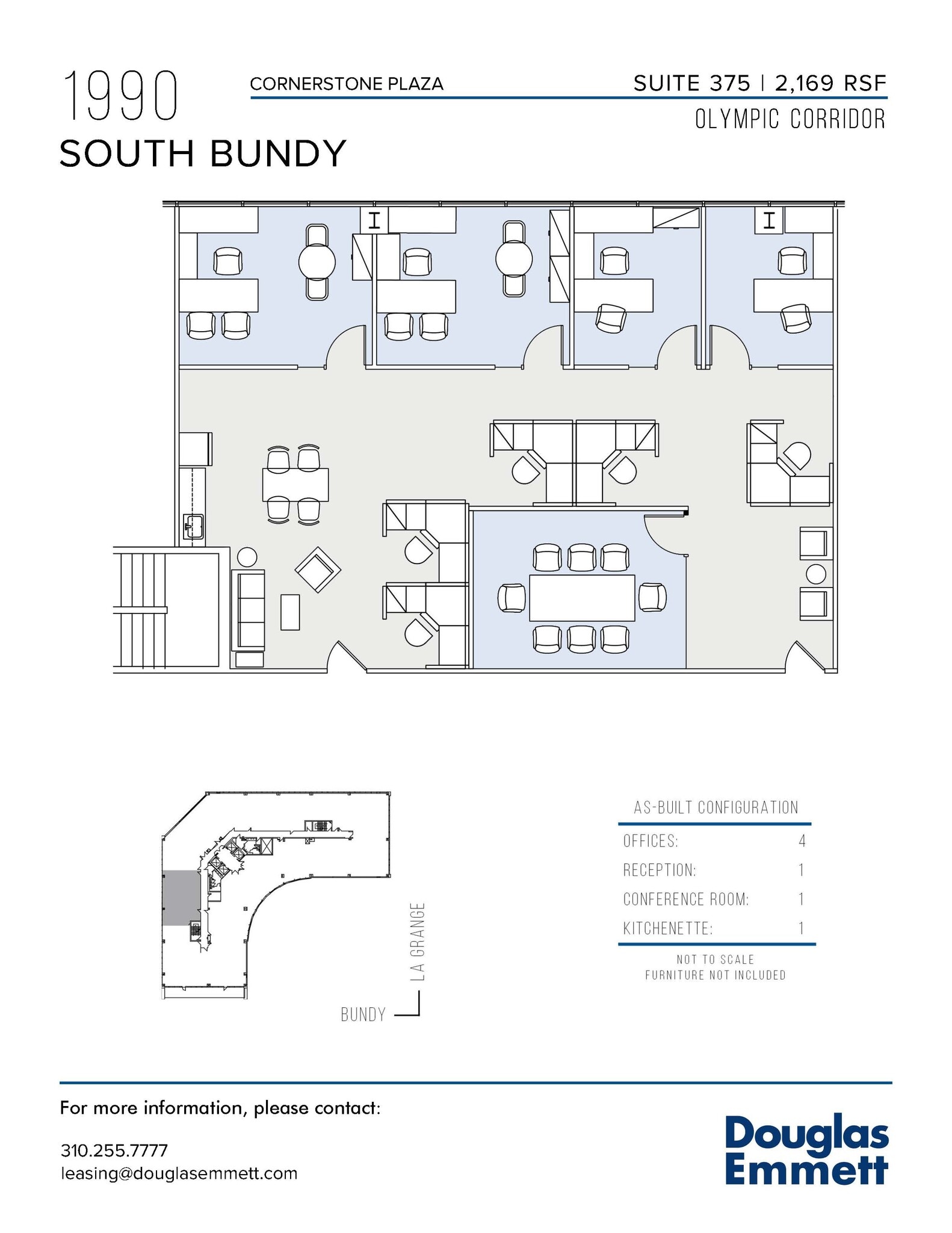 1990 S Bundy Dr, Los Angeles, CA à louer Plan d  tage- Image 1 de 1