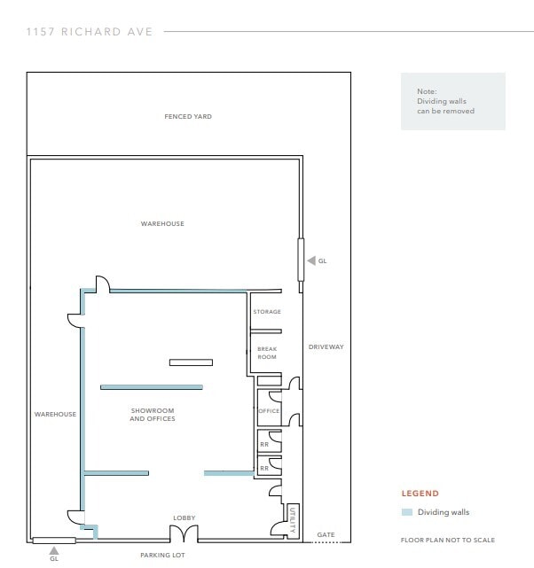 1157 Richard Ave, Santa Clara, CA for lease Floor Plan- Image 1 of 1