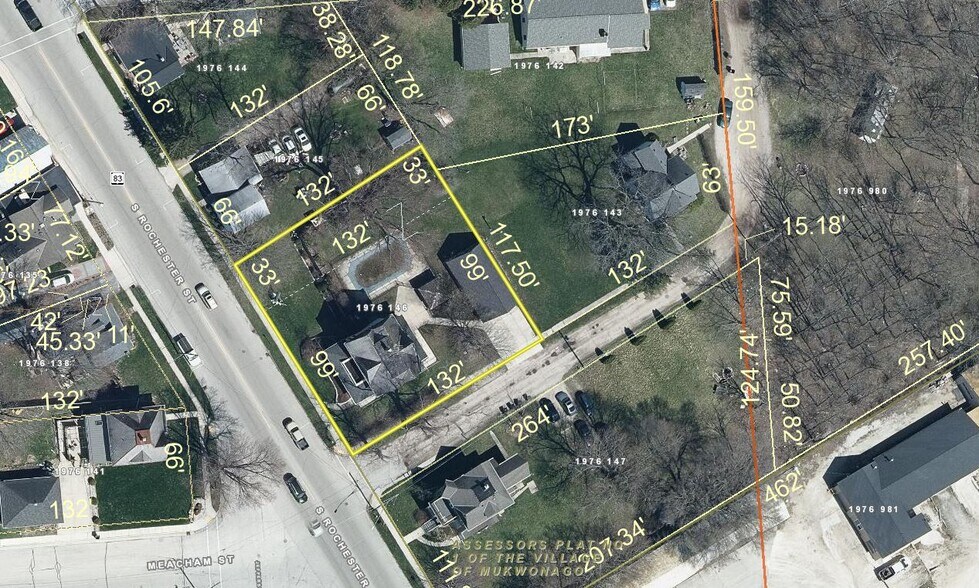 318 S Rochester St, Mukwonago, WI à vendre - Aérien - Image 3 de 4