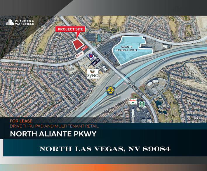 7325 Aliante Pky, North Las Vegas, NV for lease - Aerial - Image 1 of 4