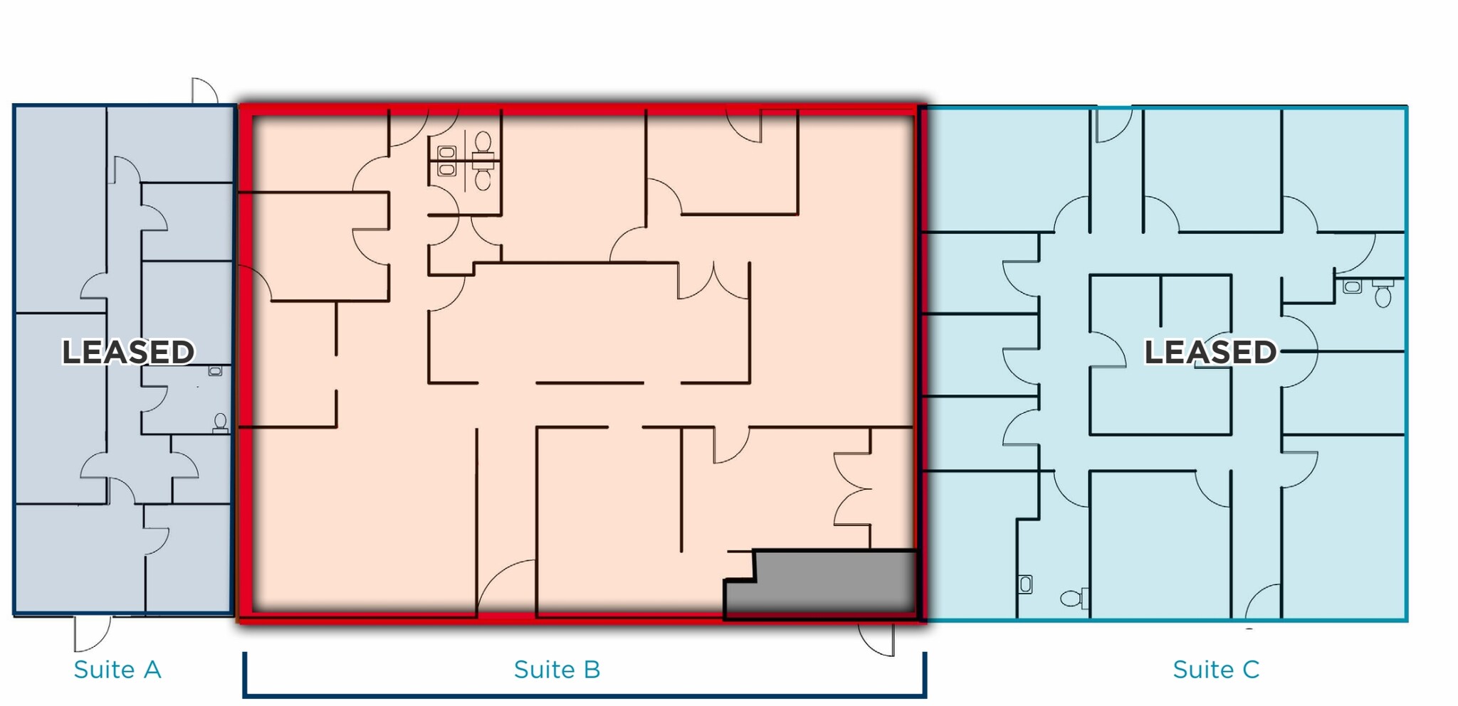 2828 H St, Bakersfield, CA for lease Floor Plan- Image 1 of 6