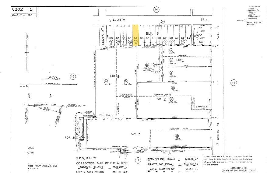 2316 E 38th St, Vernon, CA à vendre - Plan cadastral - Image 2 de 9