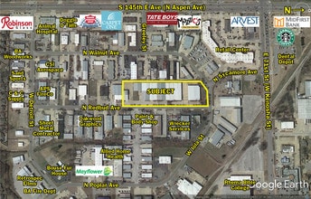502-602 N Redbud Ave, Broken Arrow, OK - Aerial map view