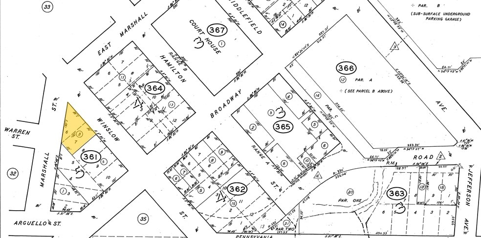 700-710 Winslow St, Redwood City, CA for lease - Plat Map - Image 2 of 11