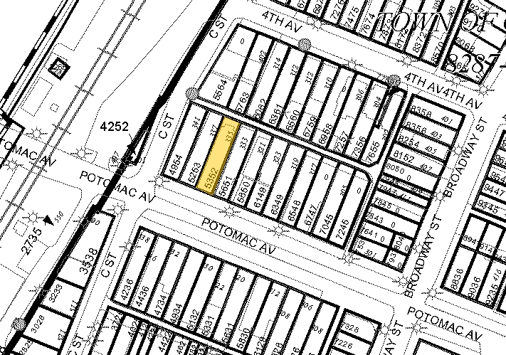 335 Potomac Ave, Quantico, VA for sale - Plat Map - Image 1 of 1