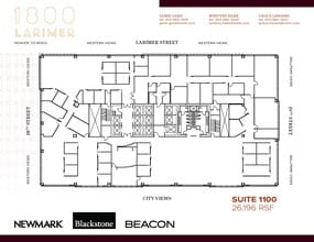 1800 Larimer St, Denver, CO à louer Plan d’étage- Image 1 de 1