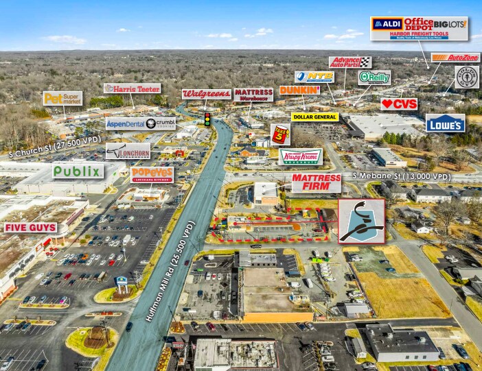 216 Hufman mill Rd, Burlington, NC à vendre - Photo du bâtiment - Image 3 de 5