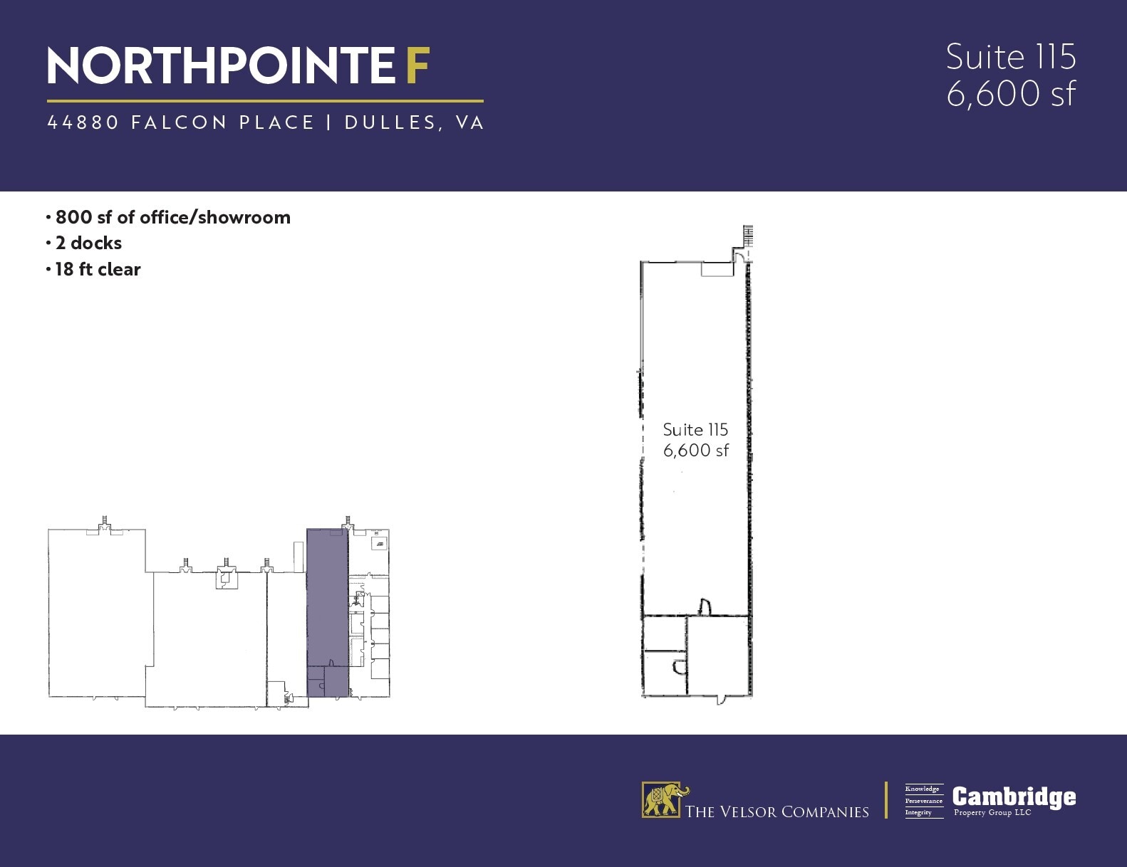 44880 Falcon Pl, Dulles, VA à louer Plan d’étage- Image 1 de 1