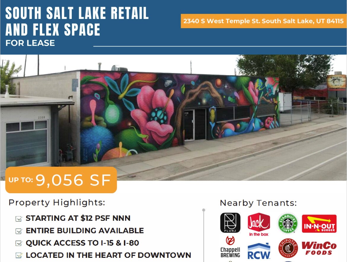 2340 S West Temple, Salt Lake City, UT à louer Autre- Image 1 de 7