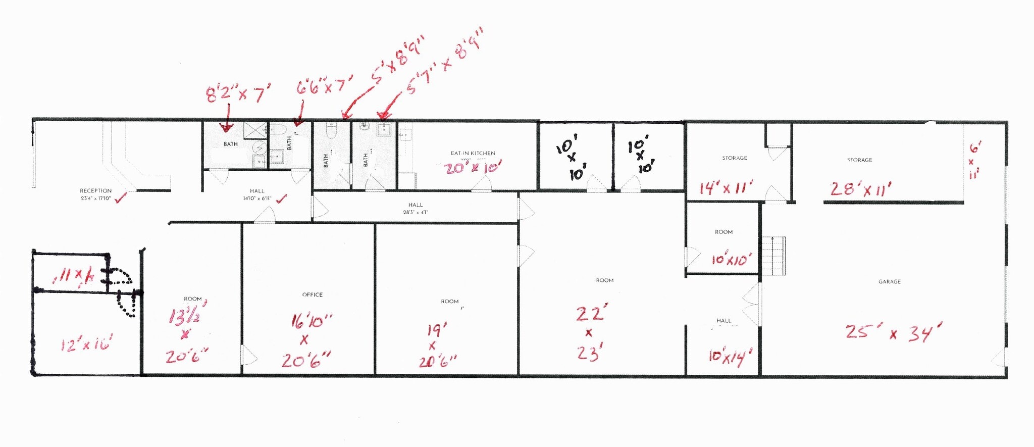 2800-2852 E Parham Rd, Richmond, VA à louer Plan d’étage- Image 1 de 1