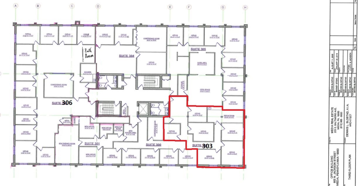 600 N Jackson St, Media, PA for lease Floor Plan- Image 1 of 1