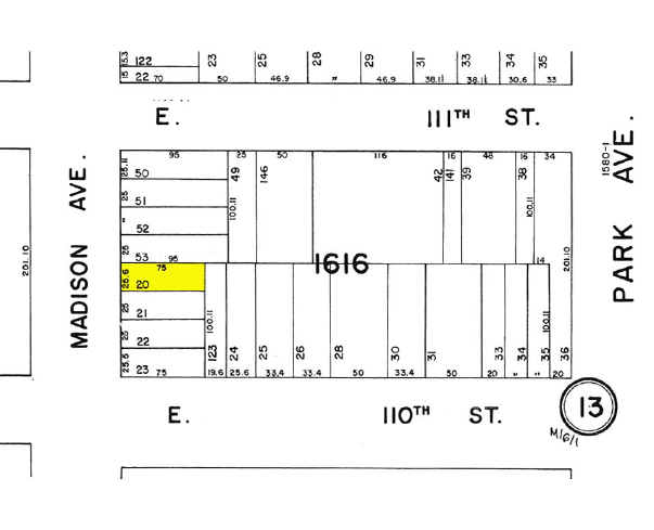1657 Madison Ave, New York, NY à louer - Plan cadastral - Image 2 de 2