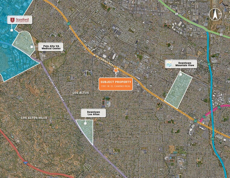 1991 W El Camino Real, Mountain View, CA à vendre - Photo du bâtiment - Image 2 de 4