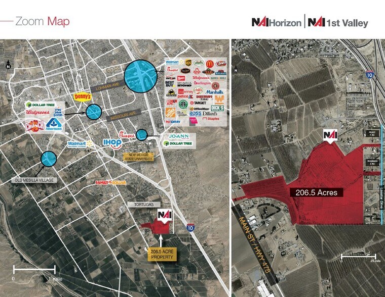 Hwy 475 & I-10, Las Cruces, NM à vendre - Aérien - Image 3 de 3