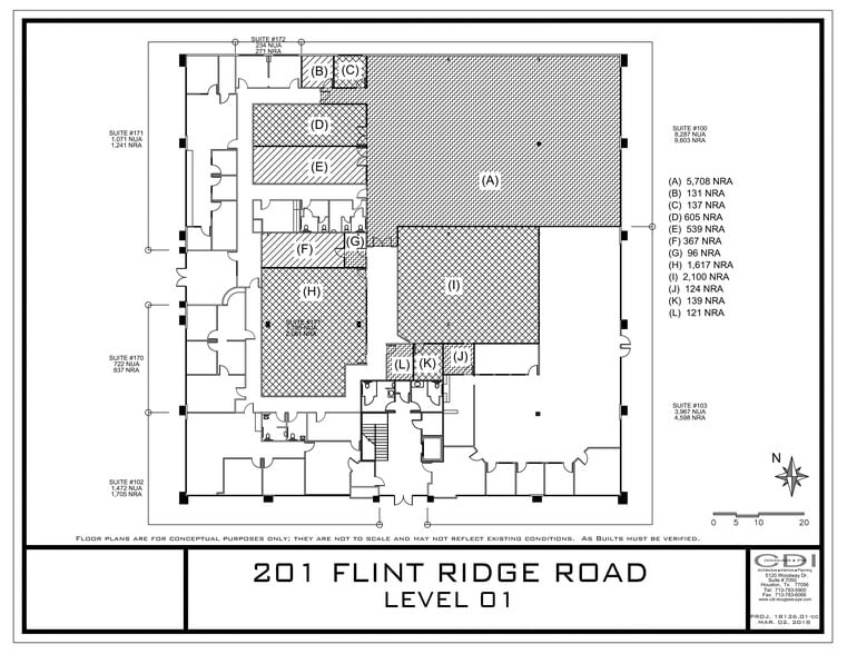 201 Flint Ridge Rd, Webster, TX for lease - Site Plan - Image 1 of 6