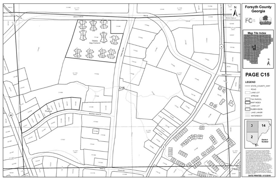 318 Tribble Gap Rd, Cumming, GA à vendre - Plan cadastral - Image 3 de 3