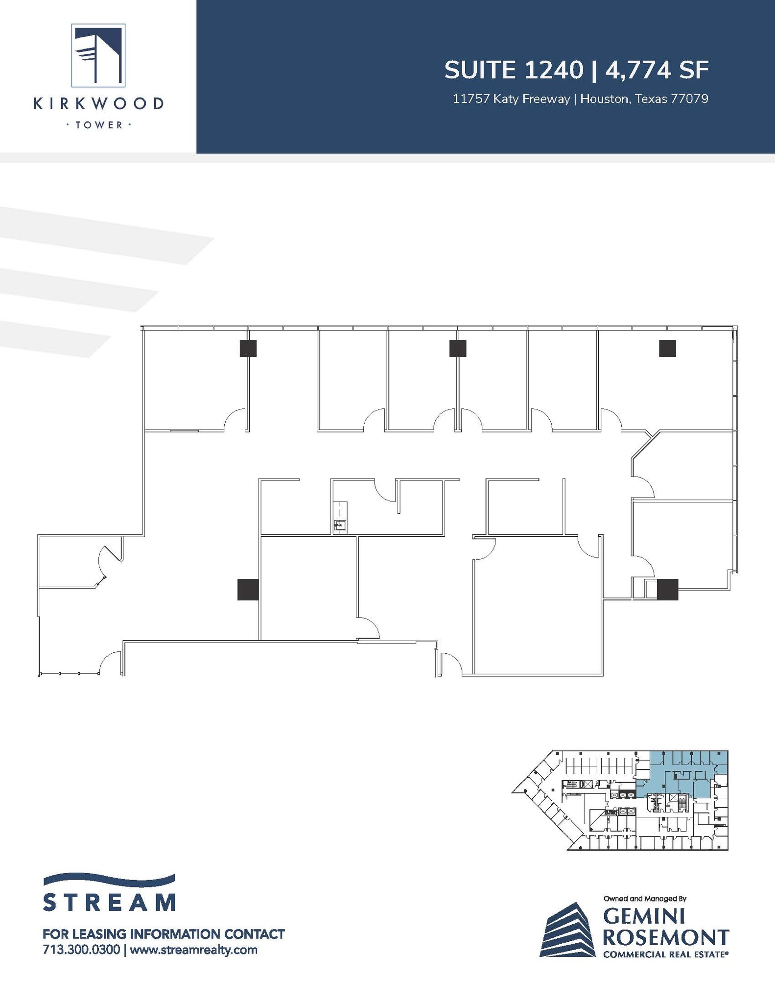 11757 Katy Fwy, Houston, TX à louer Plan d’étage- Image 1 de 1