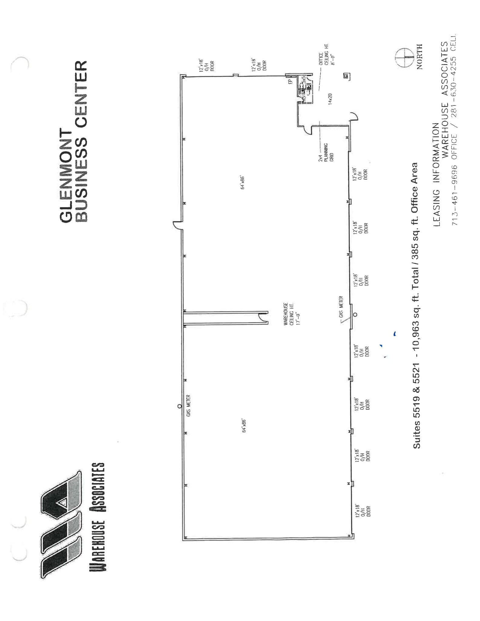 5521 Glenmont Dr, Houston, TX for lease Site Plan- Image 1 of 4