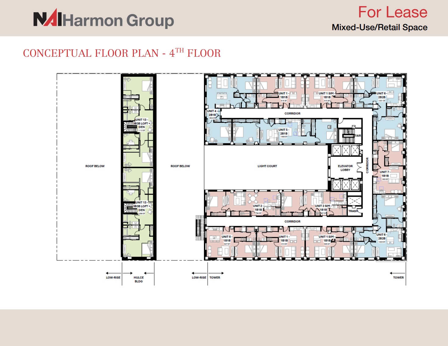 608 Madison Ave, Toledo, OH à louer Plan d’étage- Image 1 de 1