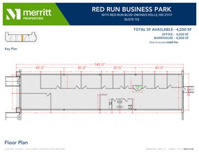 10711 Red Run Blvd, Owings Mills, MD for lease Floor Plan- Image 1 of 1