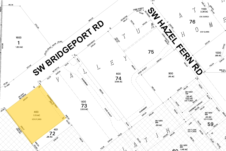 7420 SW Bridgeport Rd, Tigard, OR for lease - Plat Map - Image 2 of 15