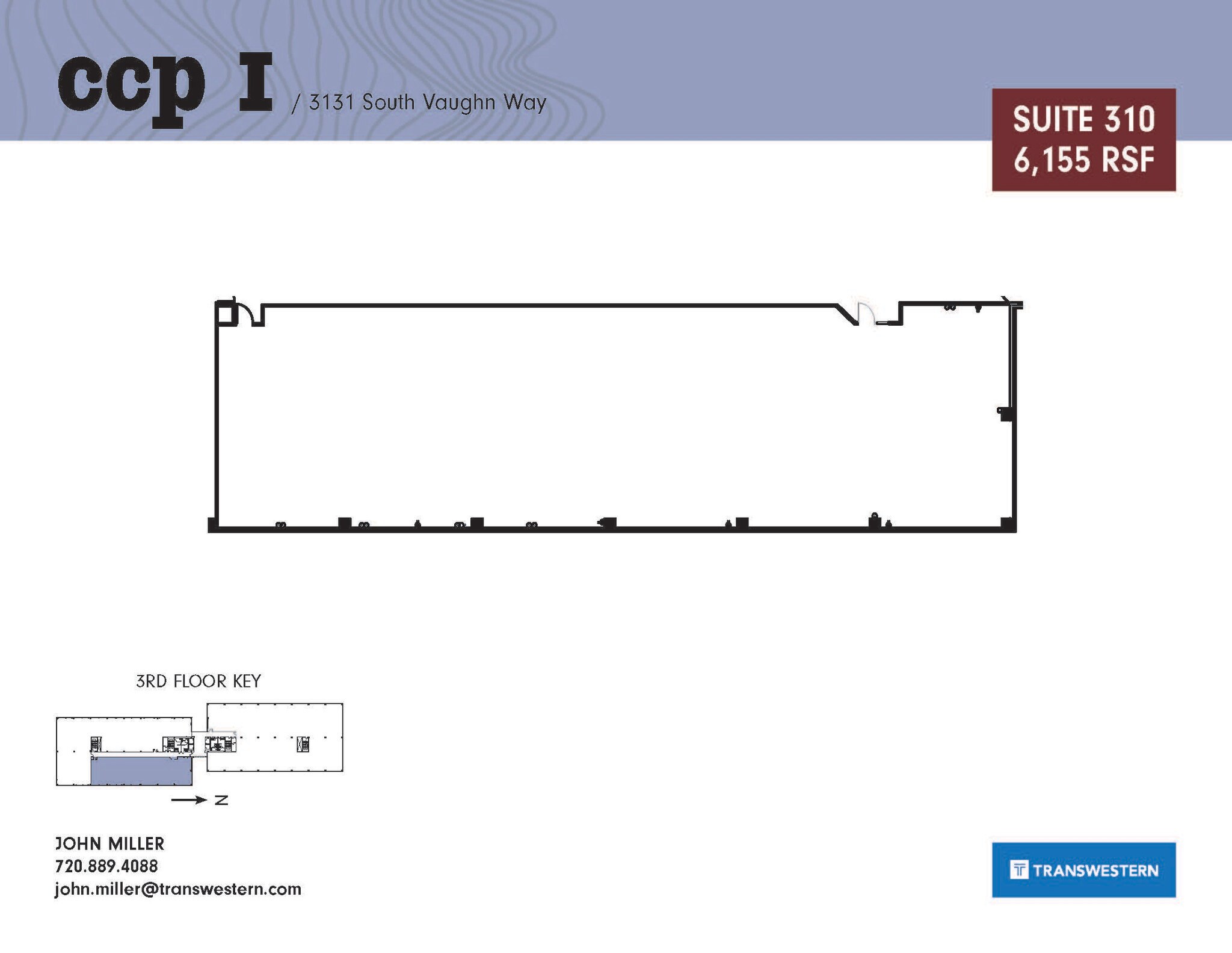 3131 S Vaughn Way, Aurora, CO for lease Floor Plan- Image 1 of 1