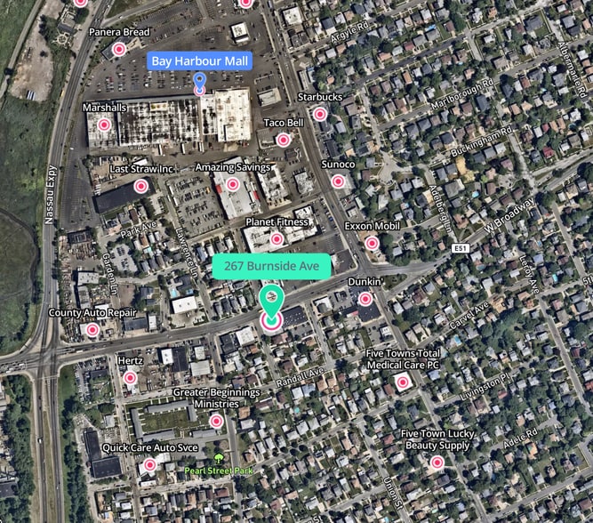 267-279 Burnside Ave, Lawrence, NY for lease - Aerial - Image 2 of 7