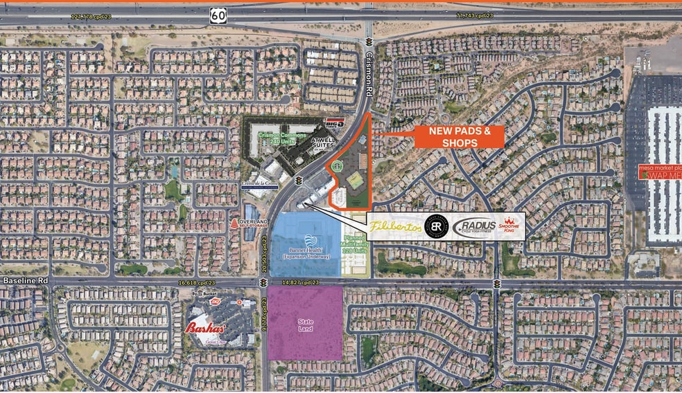 1803 S Crismon Rd, Mesa, AZ à louer - Photo du bâtiment - Image 1 de 4