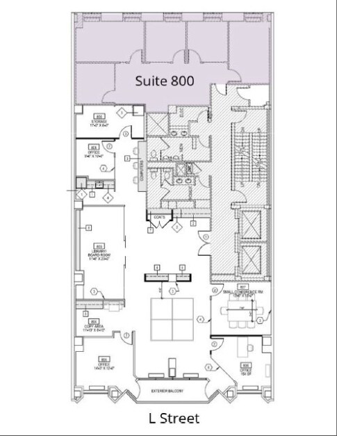 1819 L St NW, Washington, DC à louer Plan d’étage- Image 1 de 2